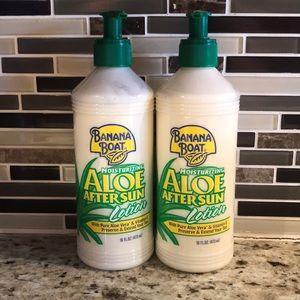 2 Brand New Banana Boat after Sun lotions